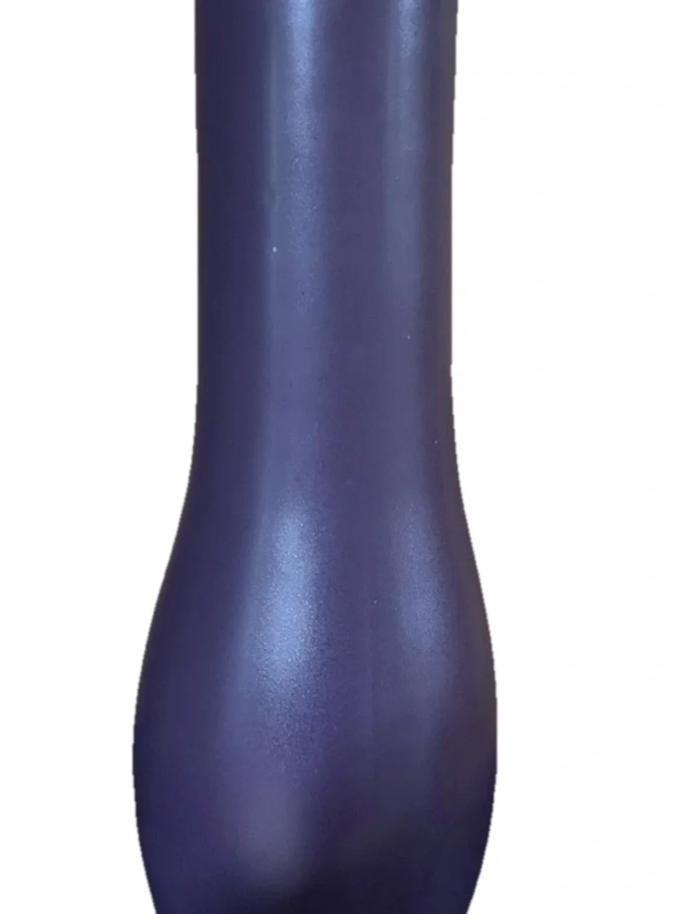 Vintage Pottery Barn 14” Heather Vase Matte Purple Ceramic Modernist Bottle 1999